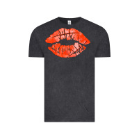 Vintage Black basketball lips Vintage Tee - AdoDesignShop