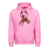 Fuchsia Pink Breast Cancer ribbon Urban Hoodie - FaDigitalArtStudio