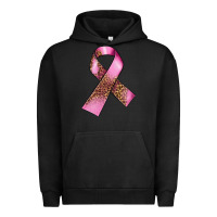 Pigment Black Breast Cancer ribbon Urban Hoodie - FaDigitalArtStudio