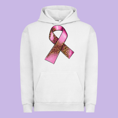 Breast Cancer Ribbon Urban Hoodie Designed By Fadigitalartstudio