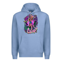 Colony Blue Space cowgirl Premium Hoodie - HowdyJamesFarm