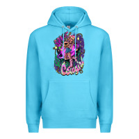 Ocean Blue Space cowgirl Premium Hoodie - HowdyJamesFarm