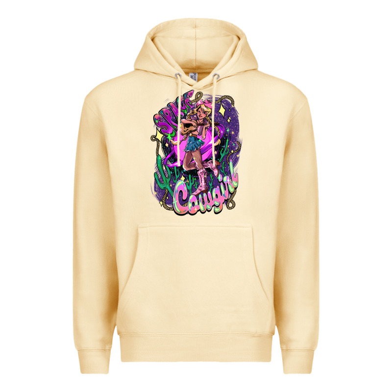 Space Cowgirl Premium Hoodie by HowdyJamesFarm | Teevron
