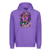 Purple Space cowgirl Premium Hoodie - HowdyJamesFarm