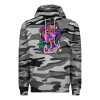 Slate Camo Space cowgirl Premium Hoodie - HowdyJamesFarm