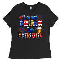 I'm Not Drunk I'm Patriotic Ladies Tee | Teevron