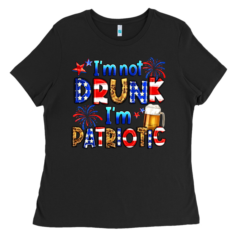 I'm Not Drunk I'm Patriotic Ladies Tee by Neo Western | Teevron