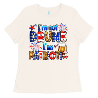 Bone I'm not drunk I'm patriotic Ladies Tee - Neo Western