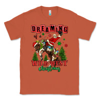 Copper dreaming of a wild west christmas cowboy santa Classic Tee - MaliasSmallBusiness