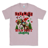 Lilac dreaming of a wild west christmas cowboy santa Classic Tee - MaliasSmallBusiness