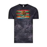 Cloud Black serape leopard mexican flag Vintage Tee - Jasminsmagicworld
