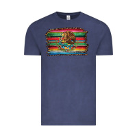 Vintage Denim serape leopard mexican flag Vintage Tee - Jasminsmagicworld