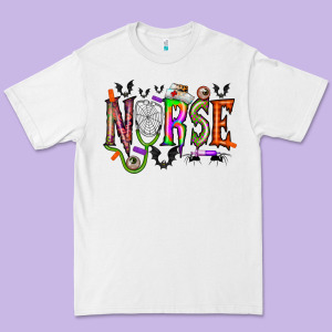 Nurse Halloween Premium Tee Designed By Racoondesign
