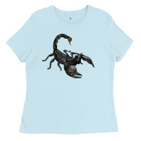 Baby Blue scorpion Ladies Tee - JahusDesignShop