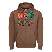 Chestnut mom in every season she shines with grace Zipper Hoodie - Artiststas