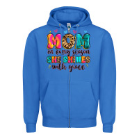 True Royal mom in every season she shines with grace Zipper Hoodie - Artiststas