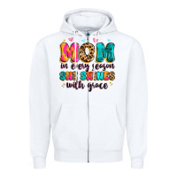 Mom In Every Season She Shines With Grace Zipper Hoodie | Teevron