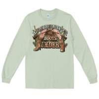 Matcha whose bed have your boots under cowboy western Long Sleeve Tee - NancyCooperArtShop
