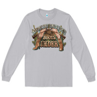 Moon Dust whose bed have your boots under cowboy western Long Sleeve Tee - NancyCooperArtShop