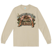 Mushroom whose bed have your boots under cowboy western Long Sleeve Tee - NancyCooperArtShop