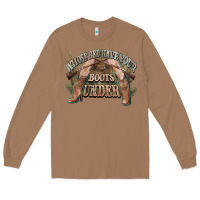 Toasted Coconut whose bed have your boots under cowboy western Long Sleeve Tee - NancyCooperArtShop