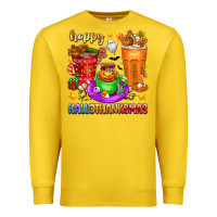 Lemon Happy Hallothanksmas coffee cups Premium Sweatshirt - texasbilliewilder