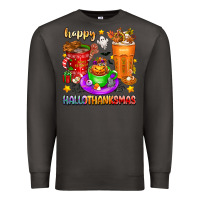 Smoke Happy Hallothanksmas coffee cups Premium Sweatshirt - texasbilliewilder