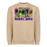 Mushroom aint no party like mardi gras Heavyweight Sweatshirt - MaliasSmallBusiness