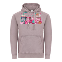 Vintage Zinc pink Christmas coffee Vintage Hoodie - Jasminsmagicworld