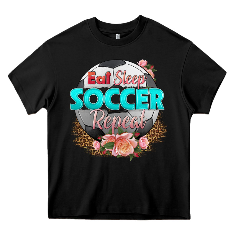 Eat Sleep Soccer Repeat Heavy Core Tee by HRA Design Shop | Teevron
