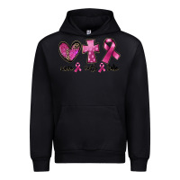 Black Love Faith cure Breast Cancer Urban Hoodie - FaDigitalArtStudio