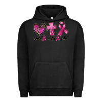 Pigment Black Love Faith cure Breast Cancer Urban Hoodie - FaDigitalArtStudio