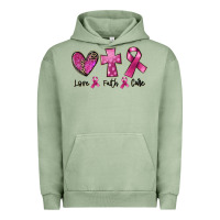 Pigment Oil Green Love Faith cure Breast Cancer Urban Hoodie - FaDigitalArtStudio
