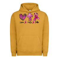 Pigment Peanut Butter Love Faith cure Breast Cancer Urban Hoodie - FaDigitalArtStudio