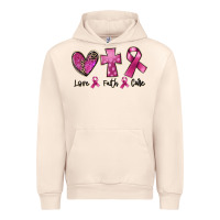 Sandshell Love Faith cure Breast Cancer Urban Hoodie - FaDigitalArtStudio