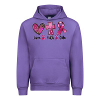 Tulip Love Faith cure Breast Cancer Urban Hoodie - FaDigitalArtStudio