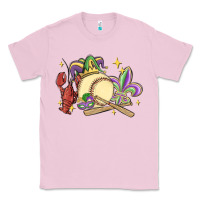 Bubblegum Pink mardi gras baseball Classic Tee - MaliasSmallBusiness