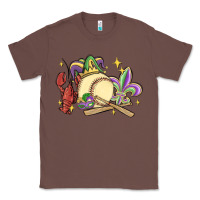 Chestnut mardi gras baseball Classic Tee - MaliasSmallBusiness