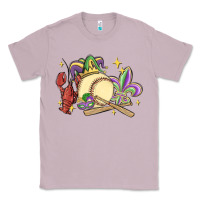 Lilac mardi gras baseball Classic Tee - MaliasSmallBusiness