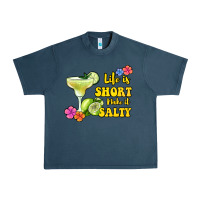 Midnight Navy life is short make it salty Urban Heavy Tee - Jasminsmagicworld