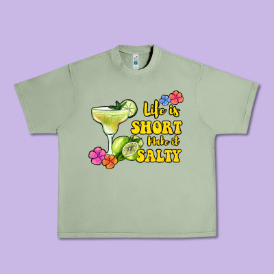 Life Is Short Make It Salty Urban Heavy Tee Designed By Jasminsmagicworld