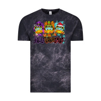 Cloud Black Happy Hallothanksmas school bus Vintage Tee - NancyCooperArtShop