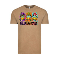 Vintage Coffee Happy Hallothanksmas school bus Vintage Tee - NancyCooperArtShop