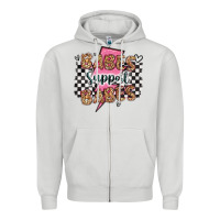 Dove Grey babes support babes Zipper Hoodie - Artiststas