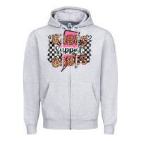 Heather Grey babes support babes Zipper Hoodie - Artiststas