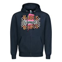 Navy babes support babes Zipper Hoodie - Artiststas