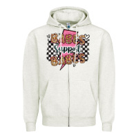 Oatmeal Heather babes support babes Zipper Hoodie - Artiststas