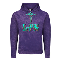 Cloud Purple licensed practical nurse medical symbol Vintage Hoodie - BarkalooDesign