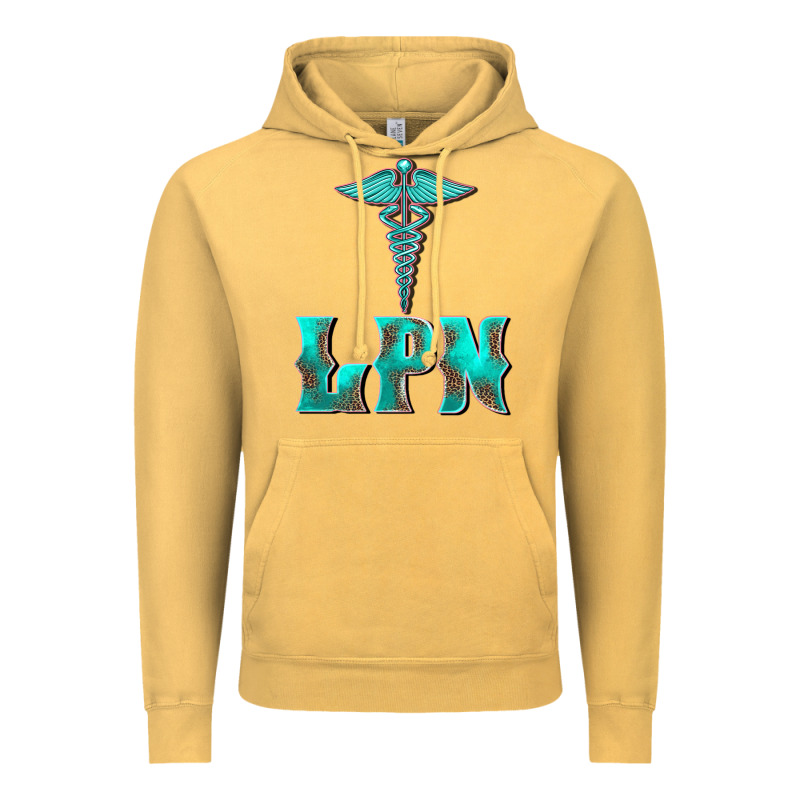 Licensed Practical Nurse Medical Symbol Vintage Hoodie by BarkalooDesign | Teevron