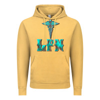 Vintage Mustard licensed practical nurse medical symbol Vintage Hoodie - BarkalooDesign